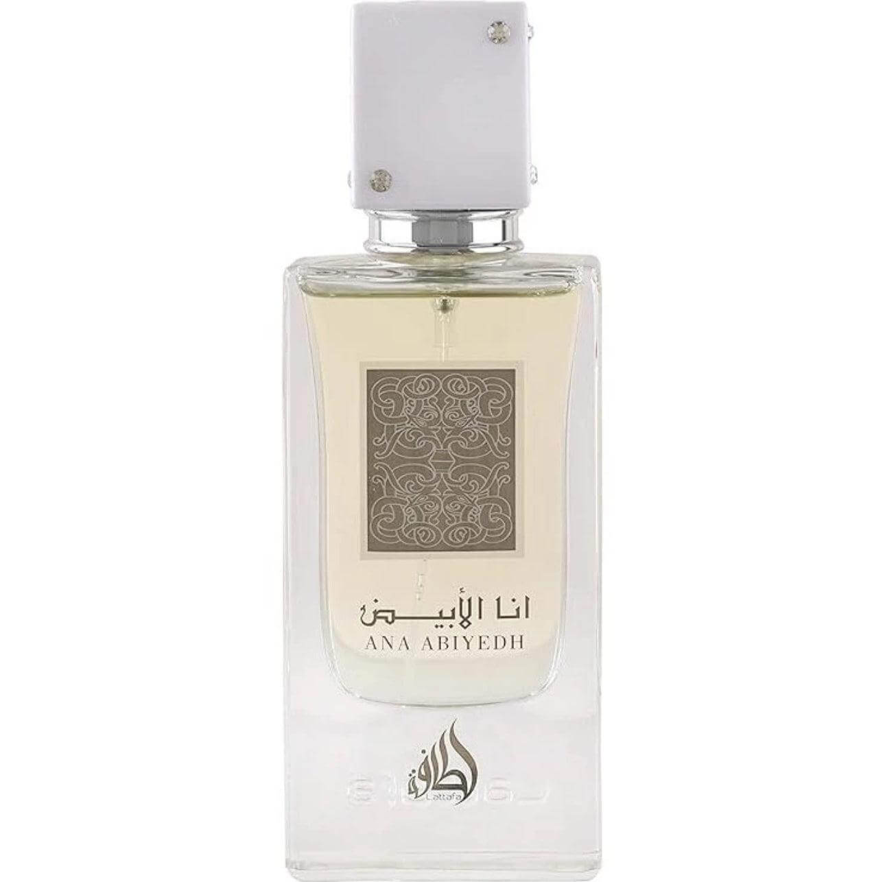 Perfume - Lattafa Ana Abiyedh: Eau de Parfum Unissex 60ml - Kassio Atacado