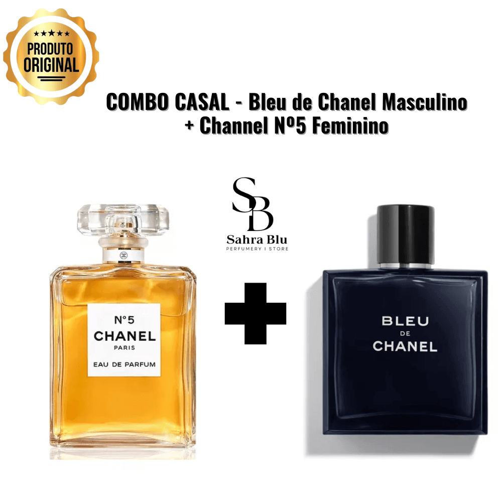 COMBO Perfume - Bleu de Chanel & Channel Nº5 - Kassio Atacado