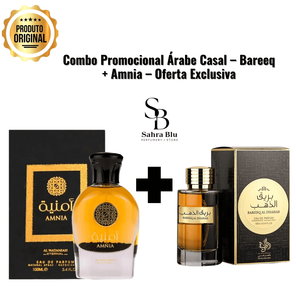 Combo Perfume - Árabe – Bareeq + Amnia - Kassio Atacado