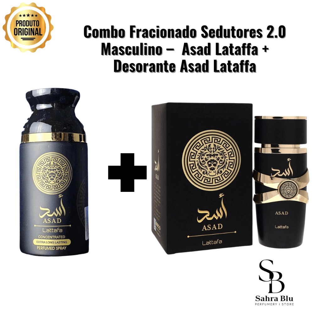 Combo Sedutores 2.0 Masculino – Asad Lataffa + Spray Asad Lataffa - Kassio Atacado