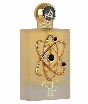 PERFUME THARWAH GOLD EAU DE PARFUM LATTAFA 100ML - Kassio Atacado