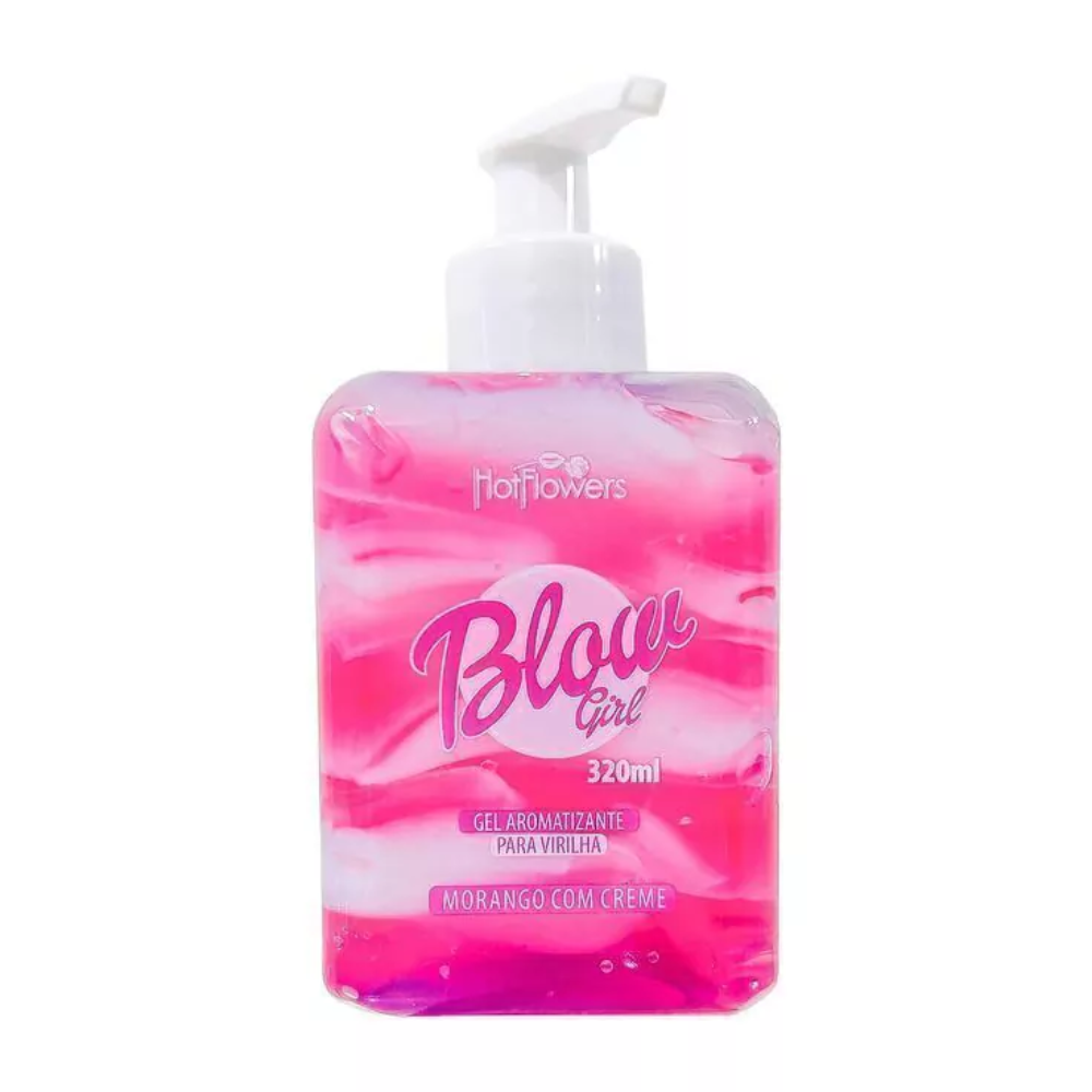 BLOW GIRL-Mix de gel e creme beijável com aroma irresistível de morango com creme. - Kassio Atacado