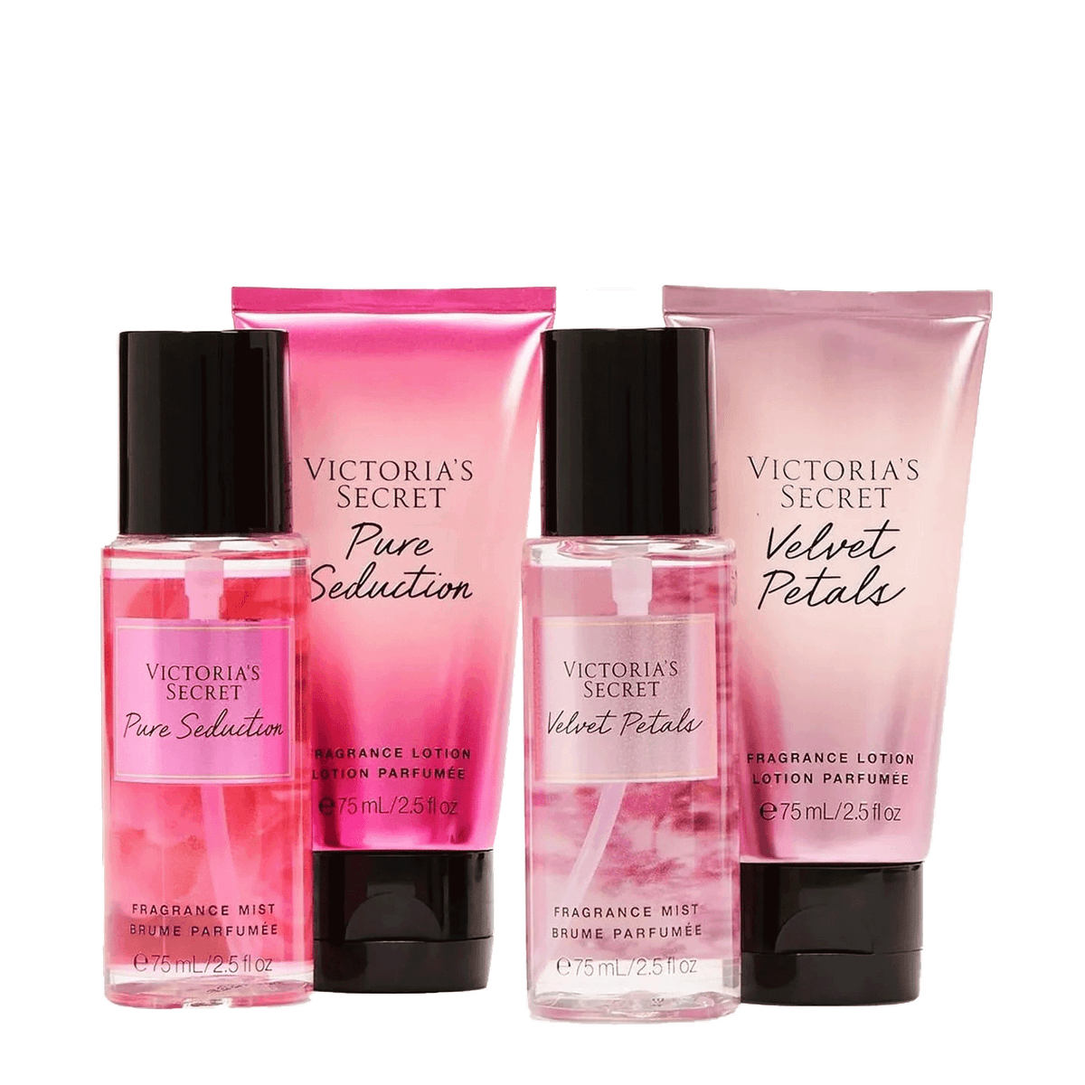 KIT VICTORIA'S SECRET  PURE SEDUCTION & VELVET PETALS 75ML